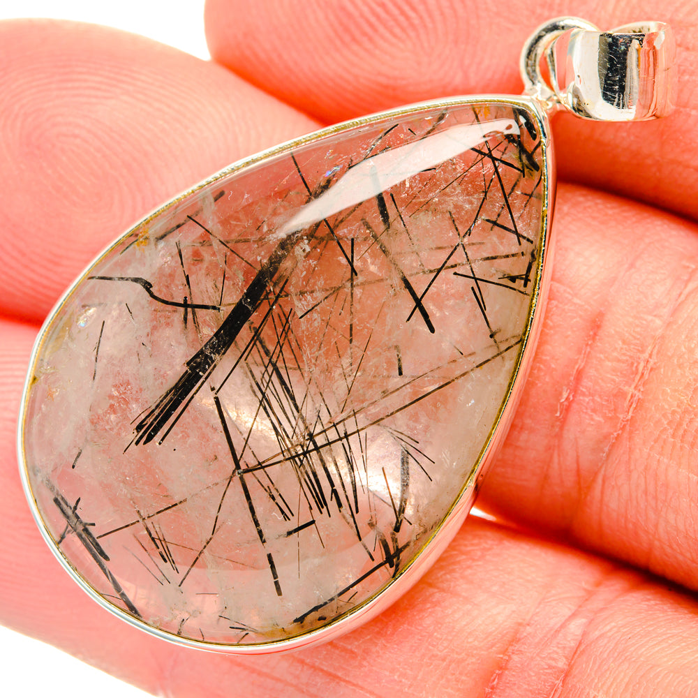 Tourmalinated Quartz Pendants handcrafted by Anasilvercos - PD28907