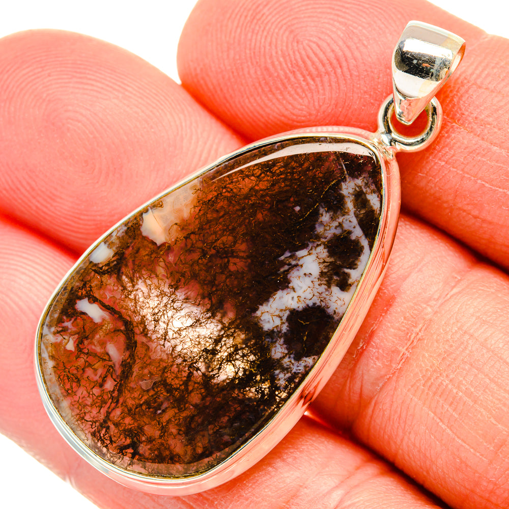Moss Agate Pendants handcrafted by Anasilvercos - PD28910