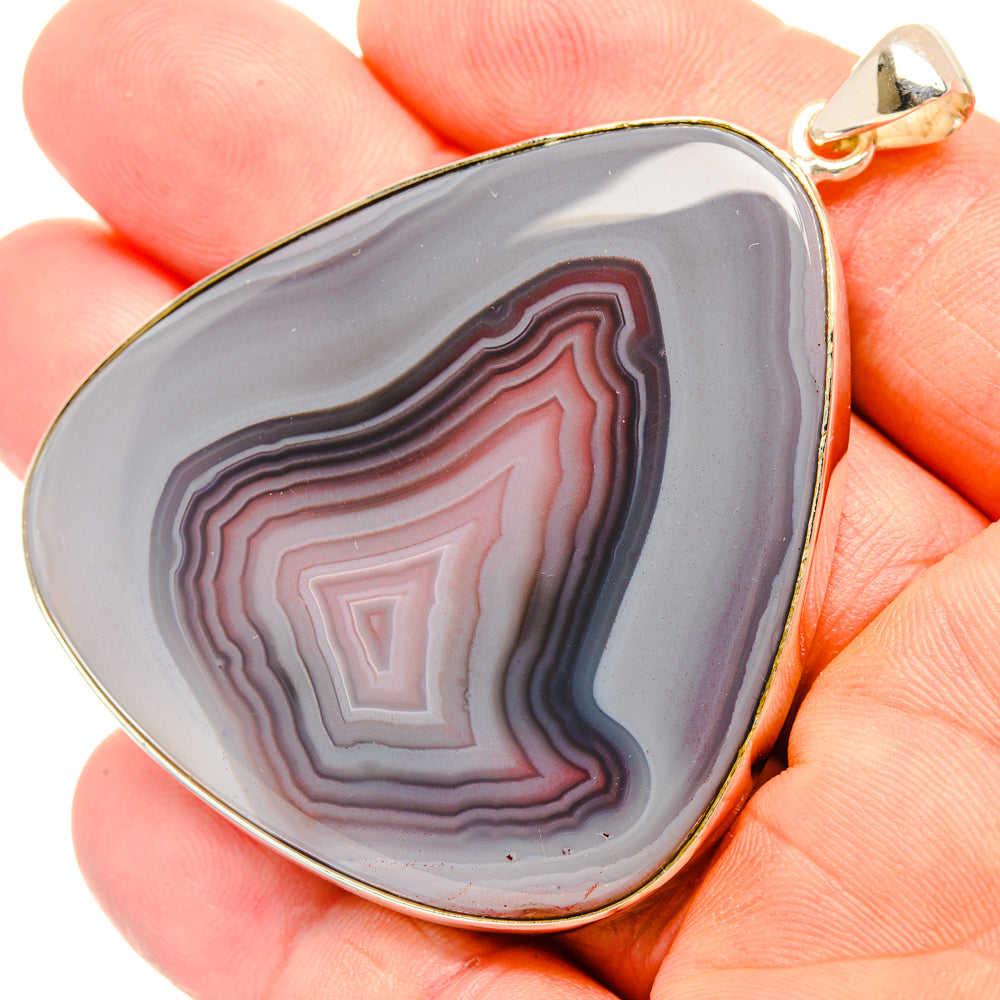 Botswana Agate Pendants handcrafted by Anasilvercos - PD28935