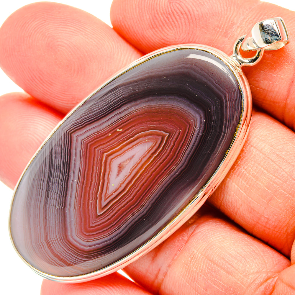 Botswana Agate Pendants handcrafted by Anasilvercos - PD28936