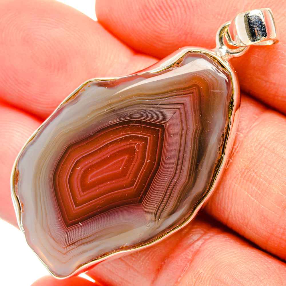 Botswana Agate Pendants handcrafted by Anasilvercos - PD28937