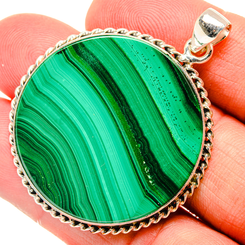 Malachite Pendants handcrafted by Anasilvercos - PD29139