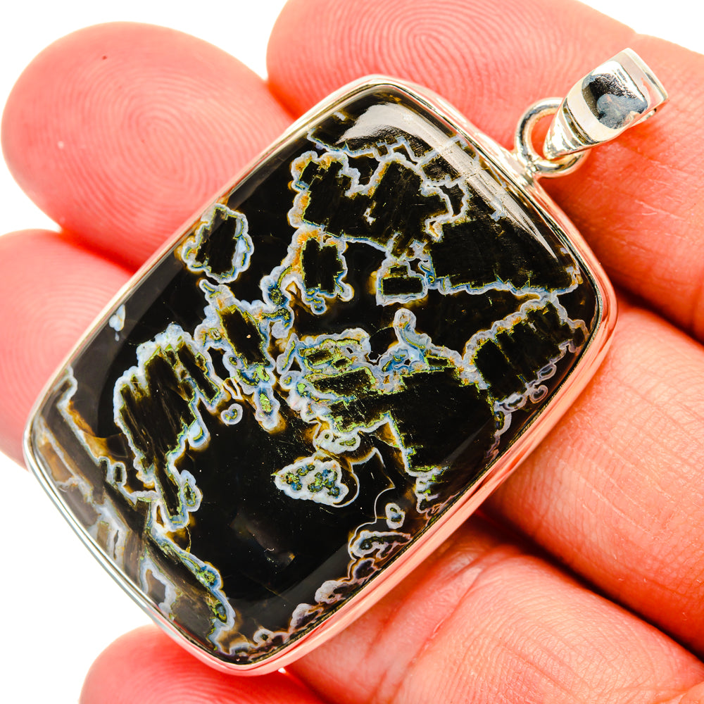 Turkish Tube Agate Pendants handcrafted by Anasilvercos - PD29140