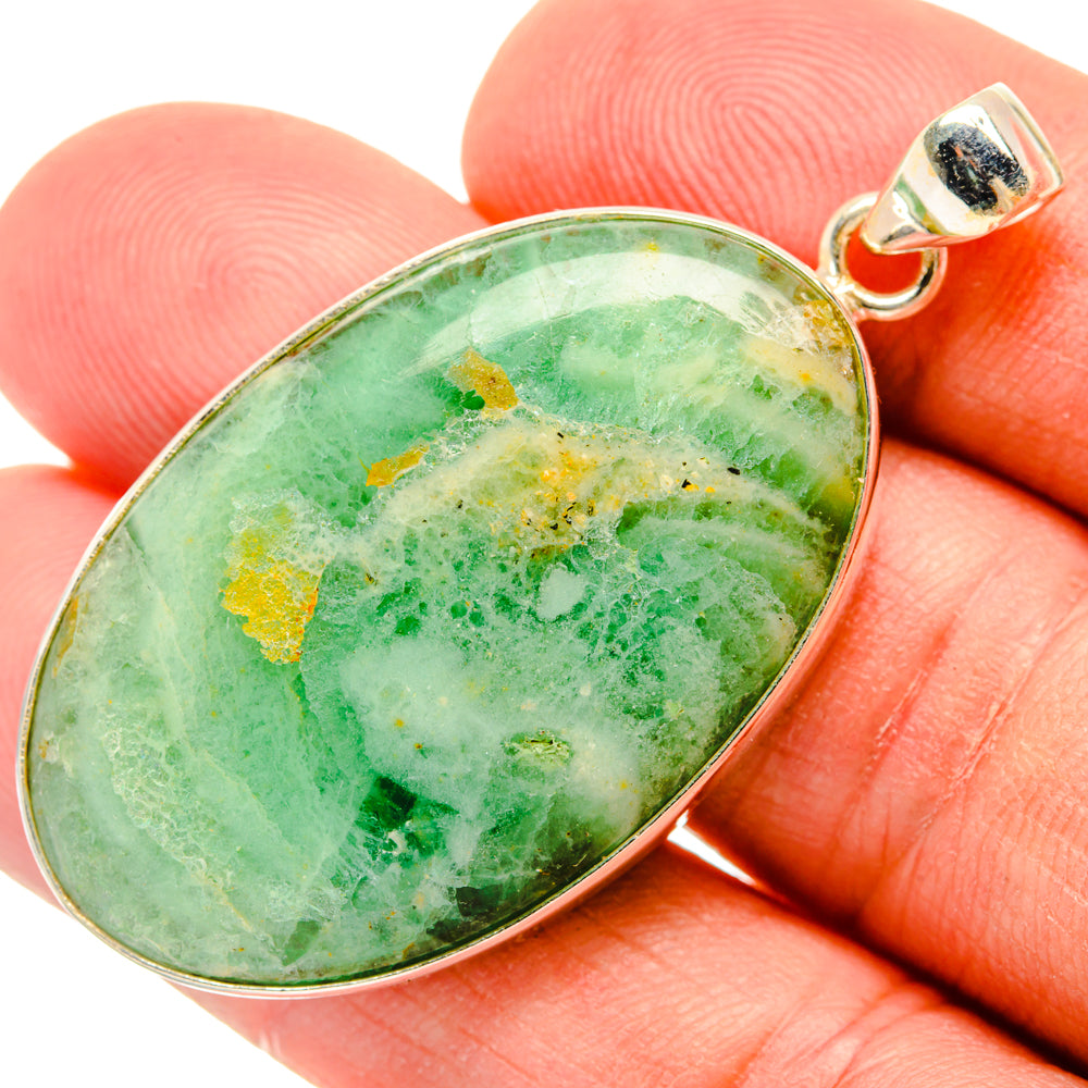 Peruvian Opal Pendants handcrafted by Anasilvercos - PD29148