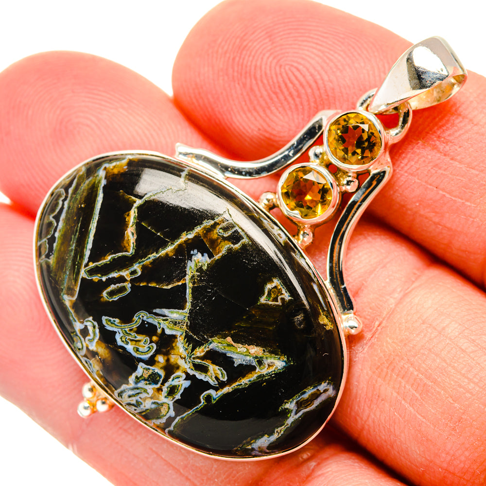 Turkish Tube Agate Pendants handcrafted by Anasilvercos - PD29153