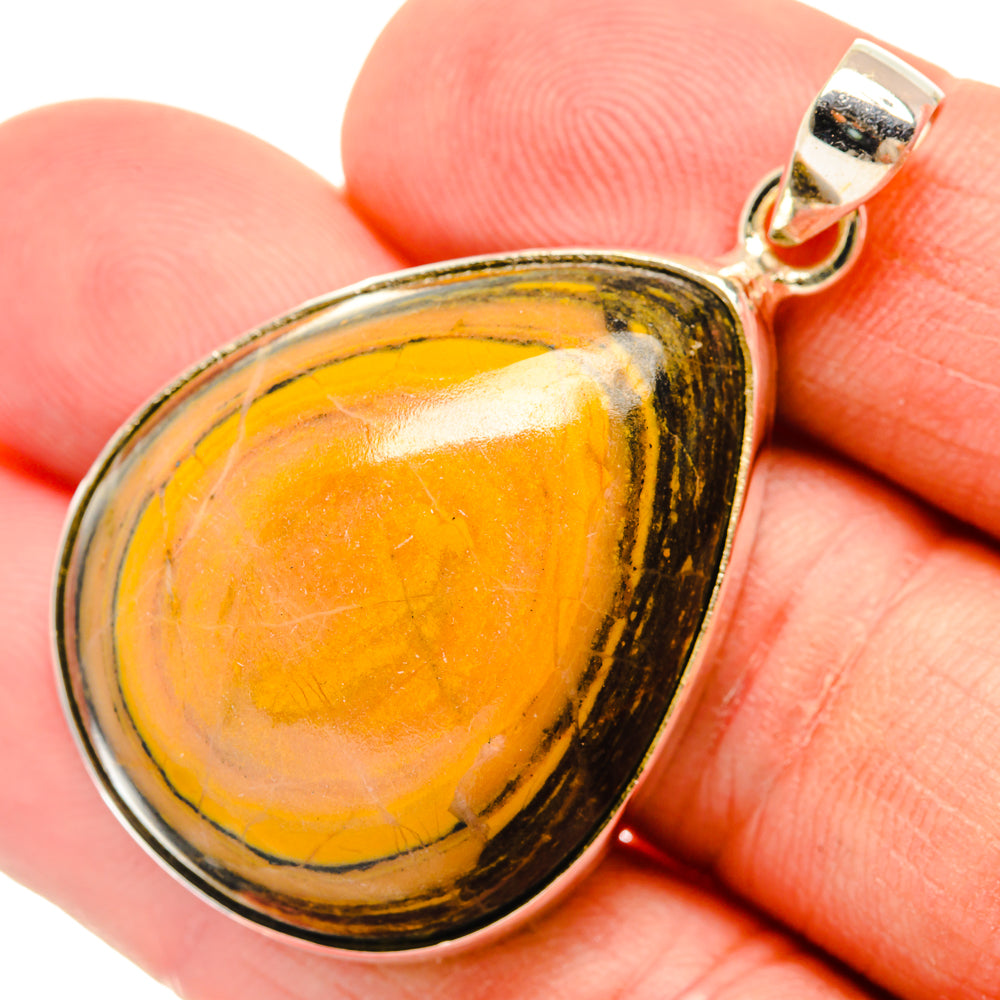 Bumble Bee Jasper Pendants handcrafted by Anasilvercos - PD29157