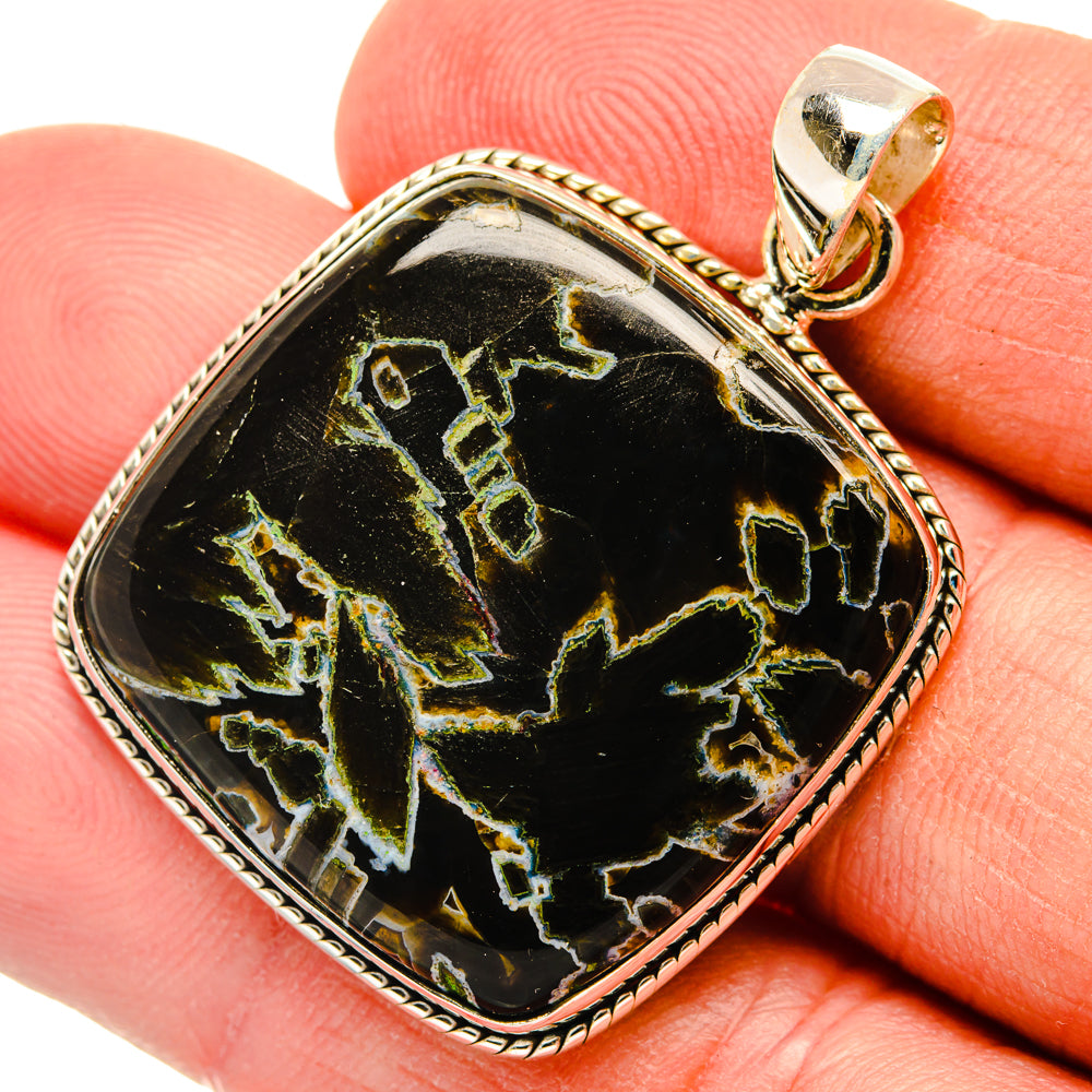 Turkish Tube Agate Pendants handcrafted by Anasilvercos - PD29160