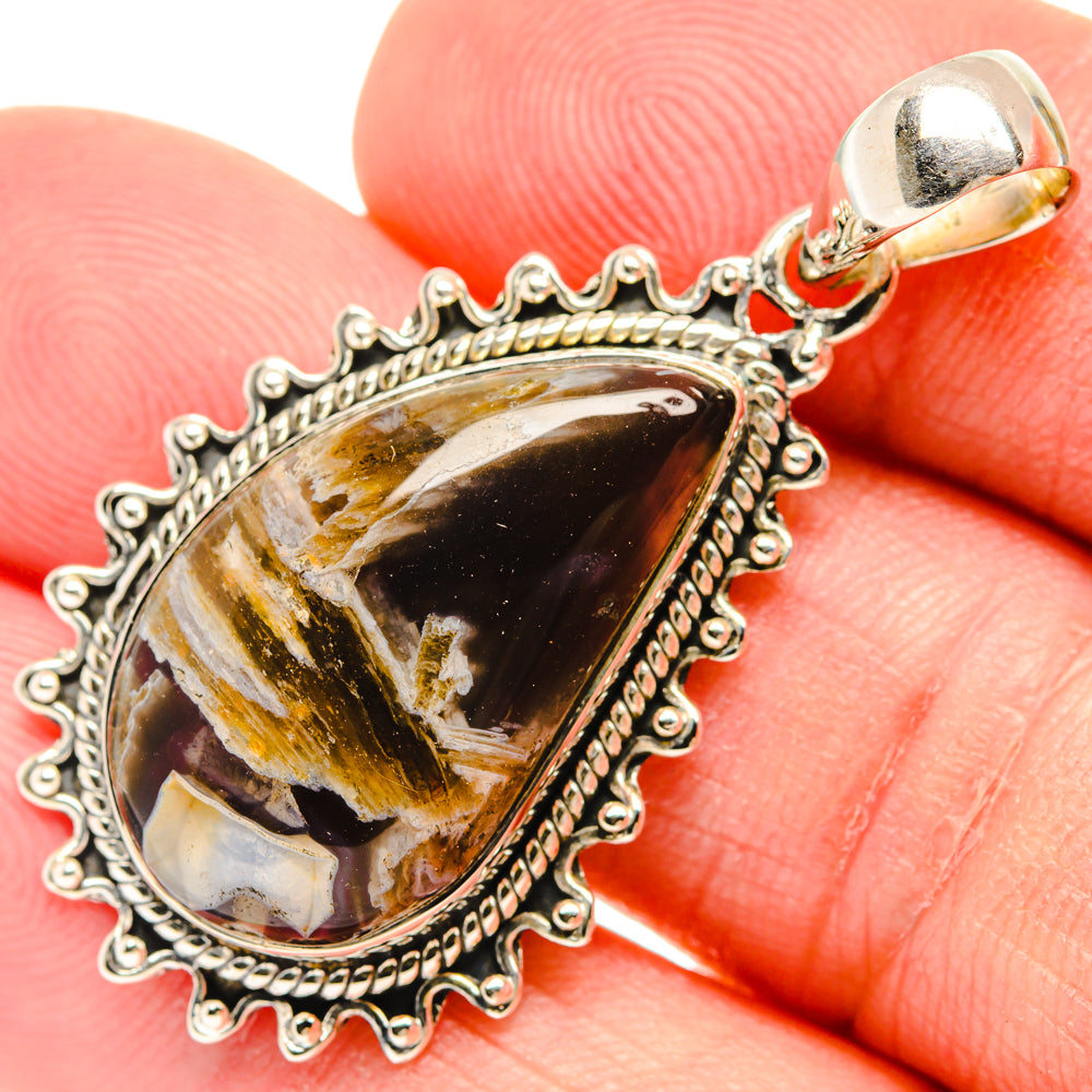 Turkish Tube Agate Pendants handcrafted by Anasilvercos - PD29245
