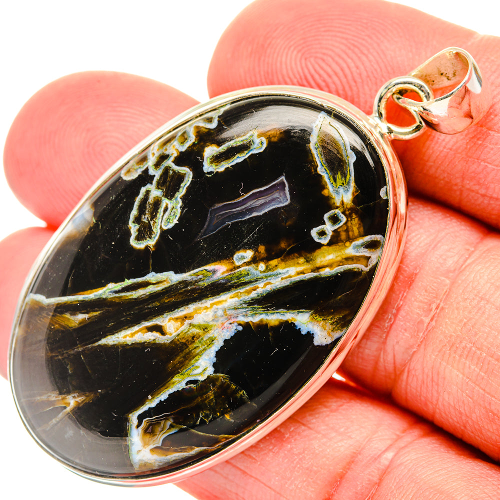 Turkish Tube Agate Pendants handcrafted by Anasilvercos - PD29247