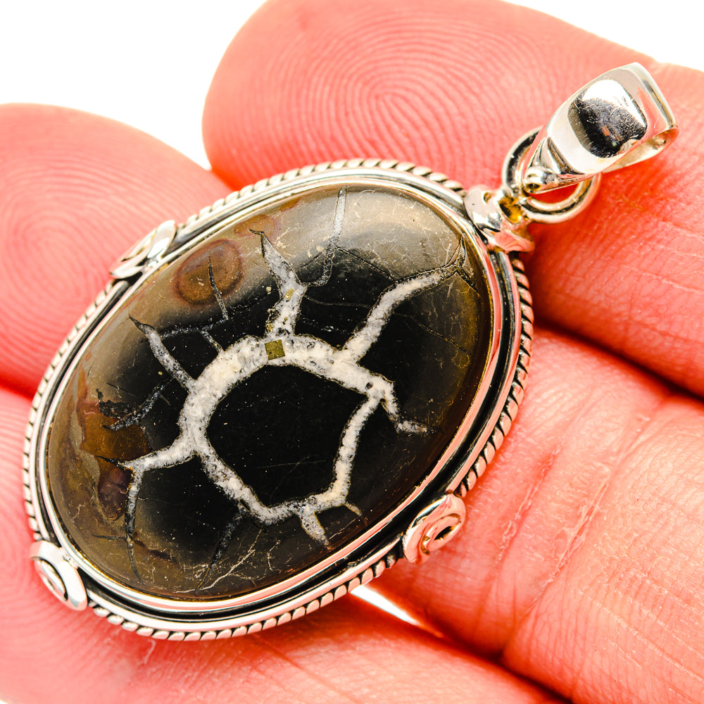Septarian Geode Pendants handcrafted by Anasilvercos - PD29254