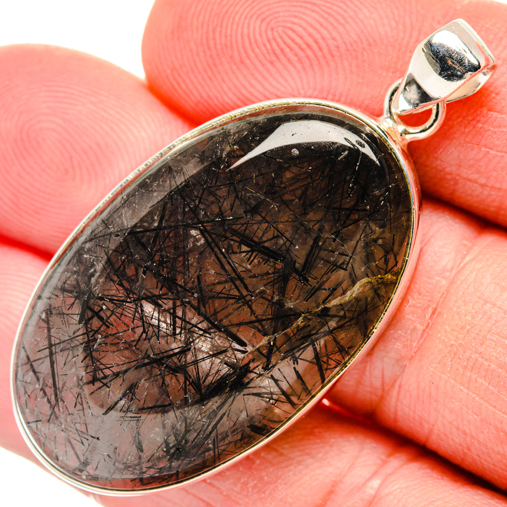 Tourmalinated Quartz Pendants handcrafted by Anasilvercos - PD29279