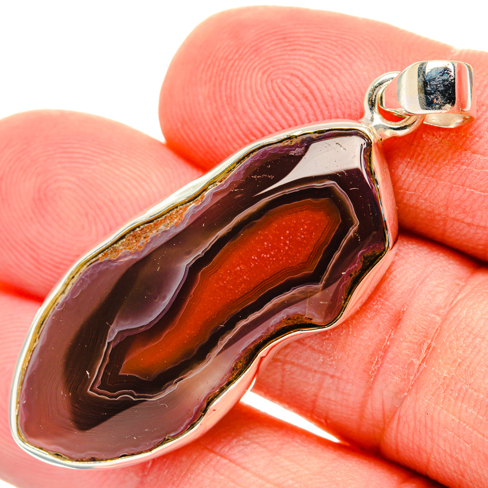 Botswana Agate Pendants handcrafted by Anasilvercos - PD29285