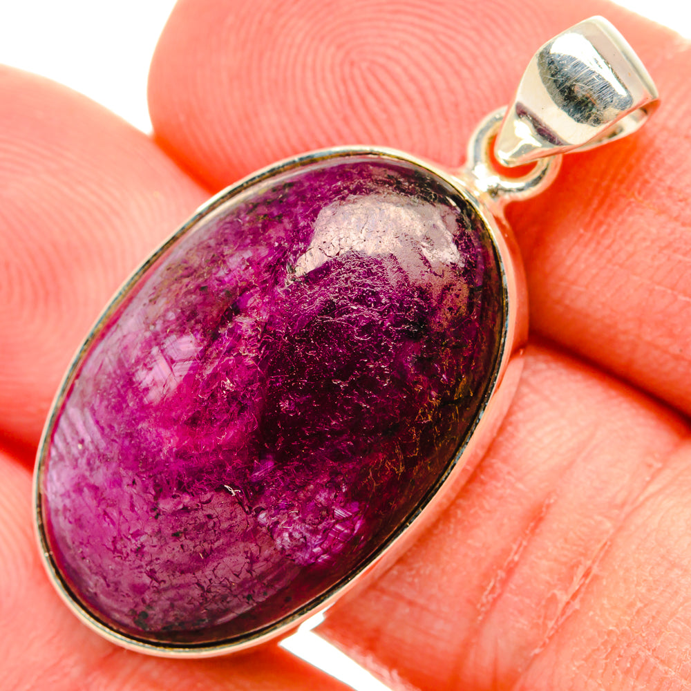 Ruby Fuchsite Pendants handcrafted by Anasilvercos - PD29297