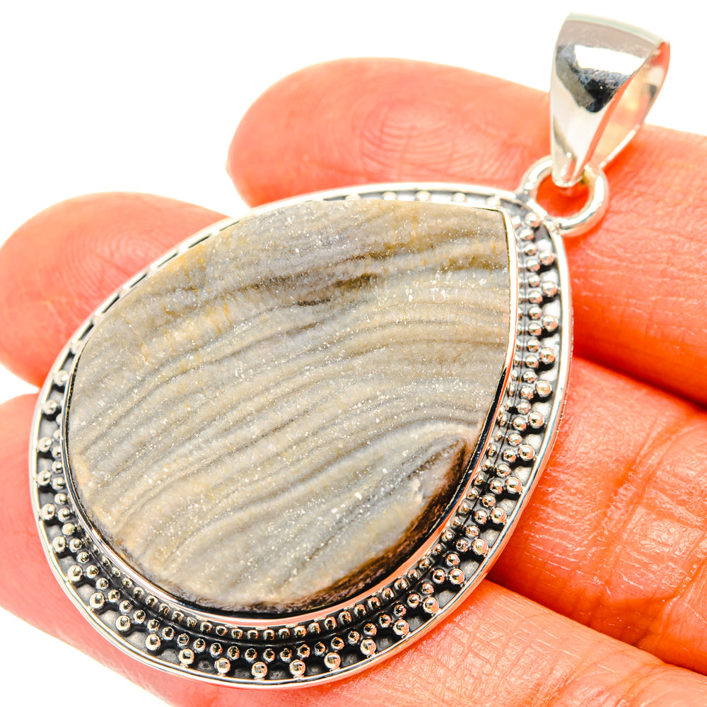 Desert Druzy Pendants handcrafted by Anasilvercos - PD29353