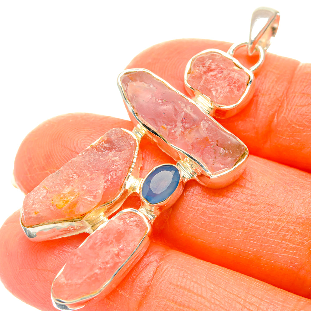 Morganite Pendants handcrafted by Anasilvercos - PD29370