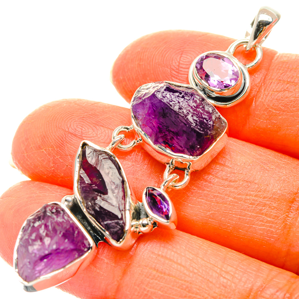 Amethyst Pendants handcrafted by Anasilvercos - PD29371