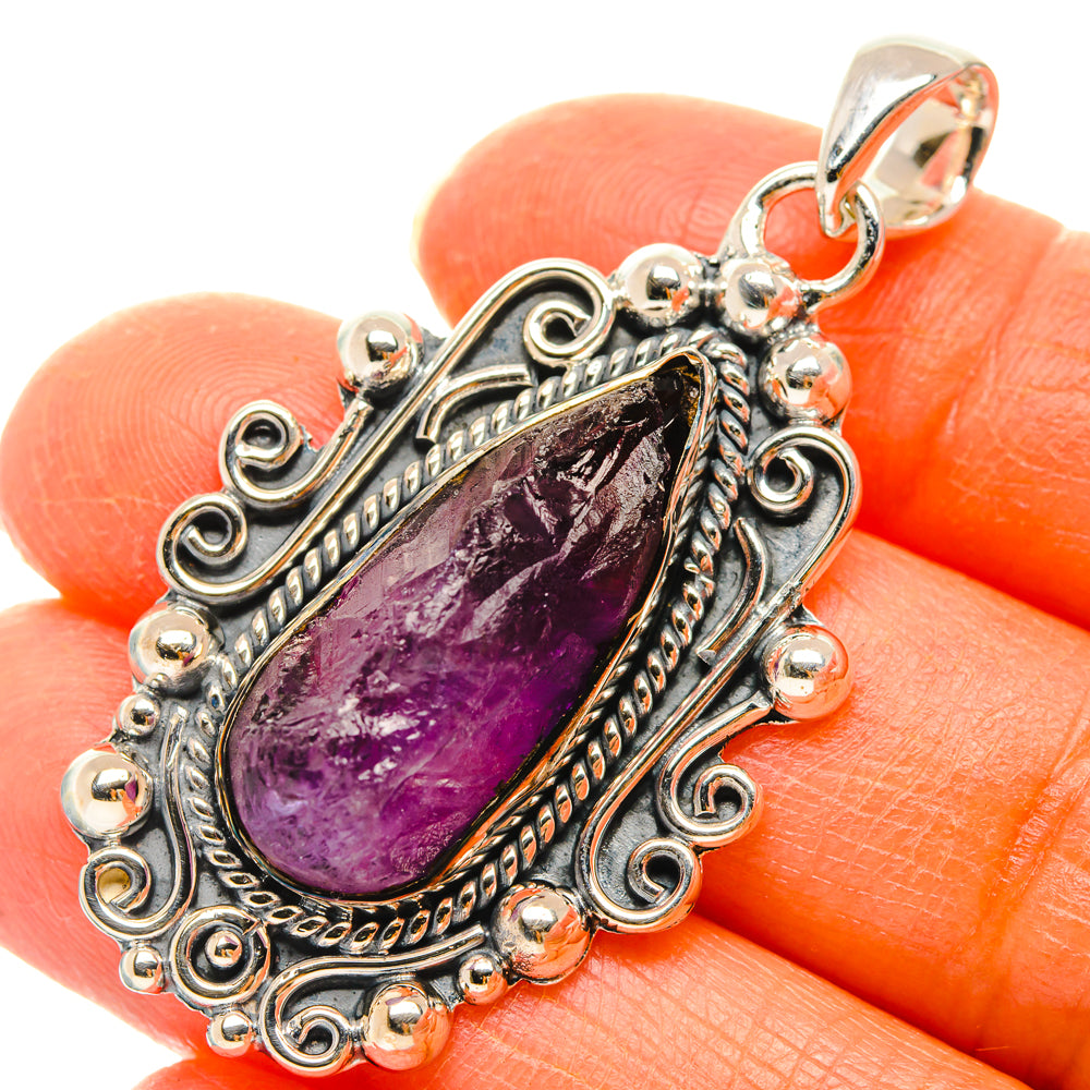 Amethyst Pendants handcrafted by Anasilvercos - PD29375