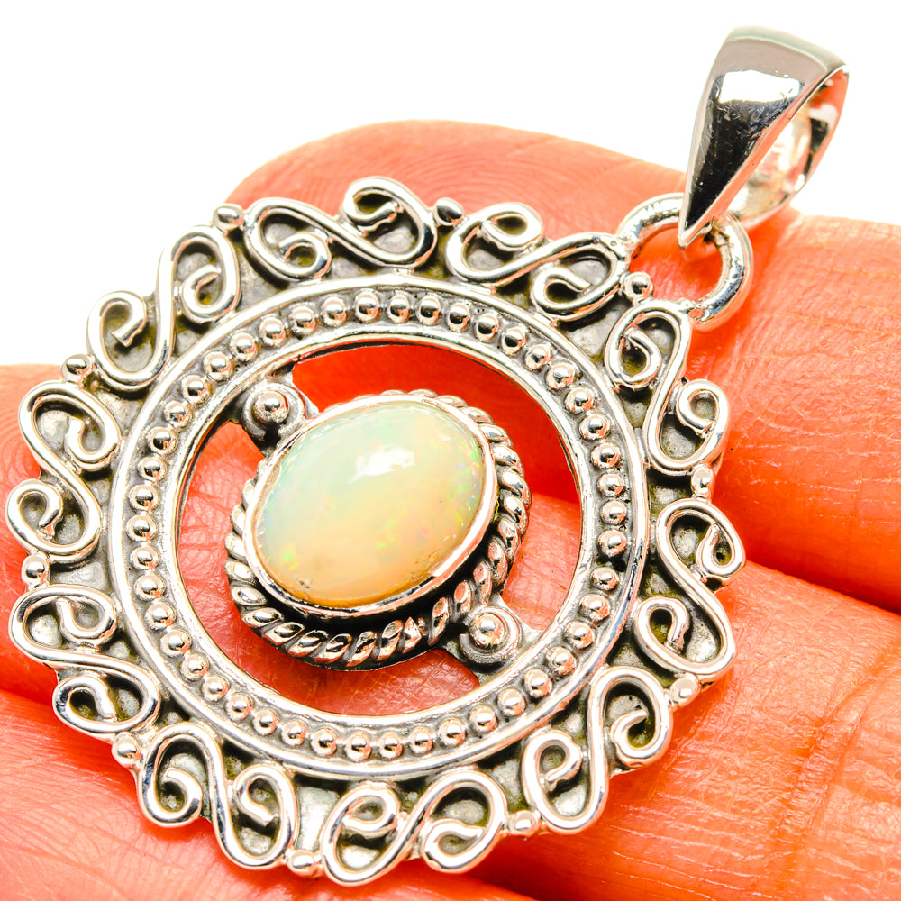 Ethiopian Opal Pendants handcrafted by Anasilvercos - PD29381