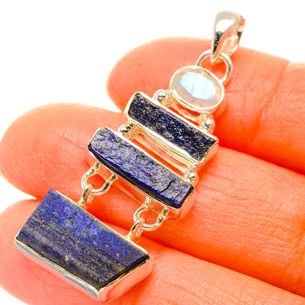 Lapis Lazuli Pendants handcrafted by Anasilvercos - PD29384