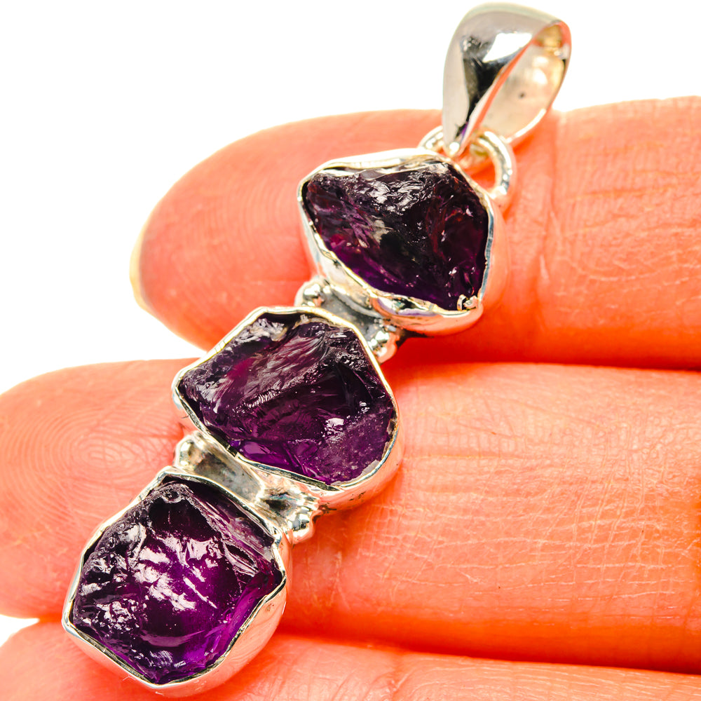 Amethyst Pendants handcrafted by Anasilvercos - PD29385