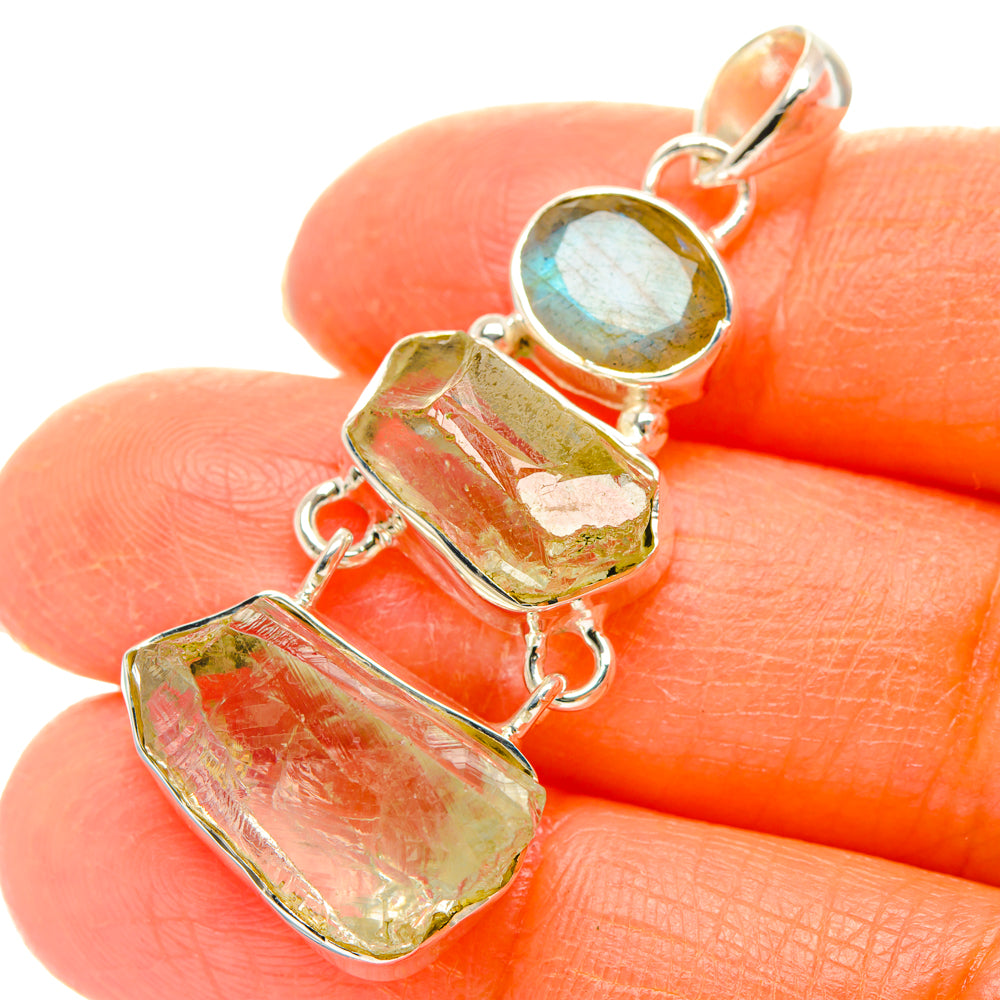 Green Amethyst Pendants handcrafted by Anasilvercos - PD29386