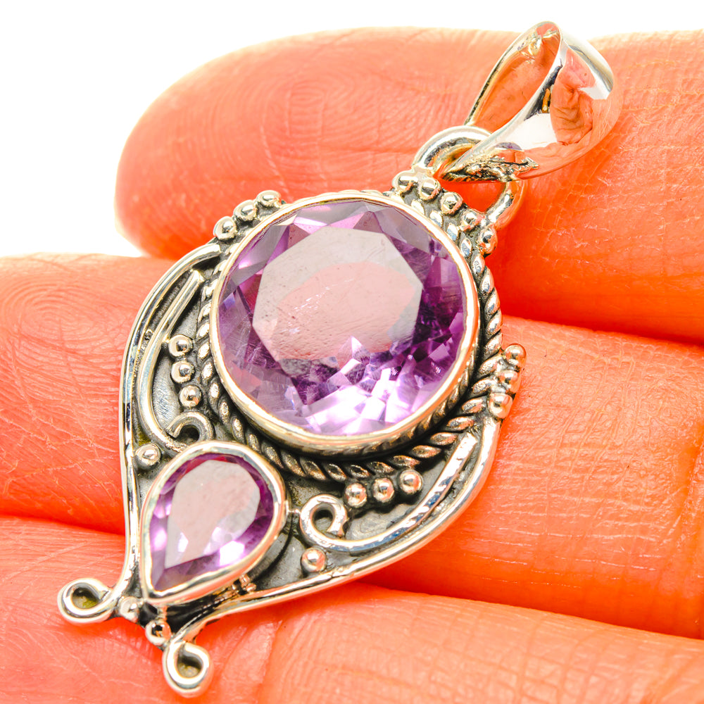 Amethyst Pendants handcrafted by Anasilvercos - PD29390