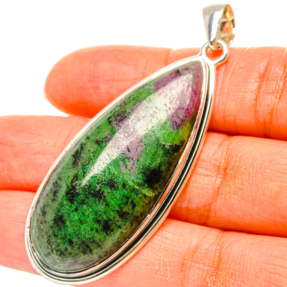 Ruby Zoisite Pendants handcrafted by Anasilvercos - PD29408