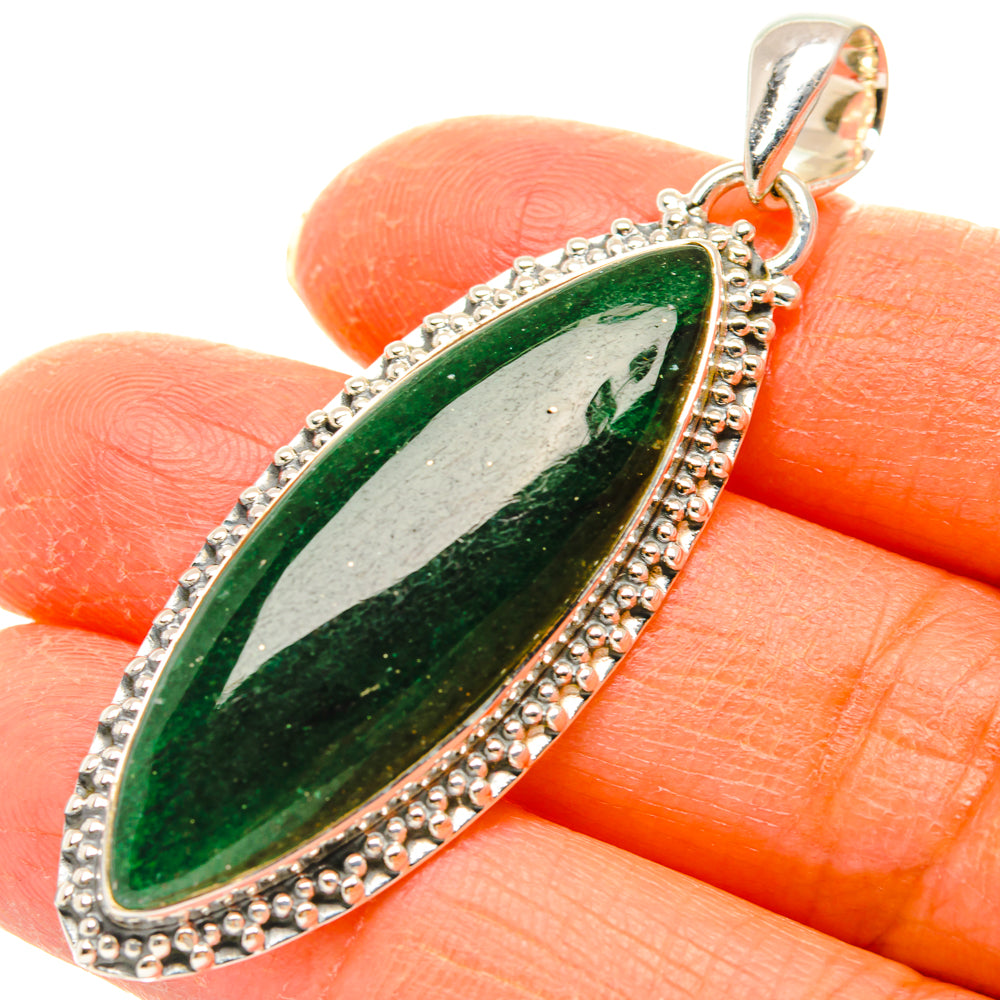 Green Aventurine Pendants handcrafted by Anasilvercos - PD29410
