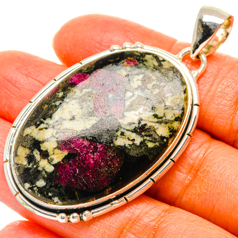 Russian Eudialyte Pendants handcrafted by Anasilvercos - PD29418