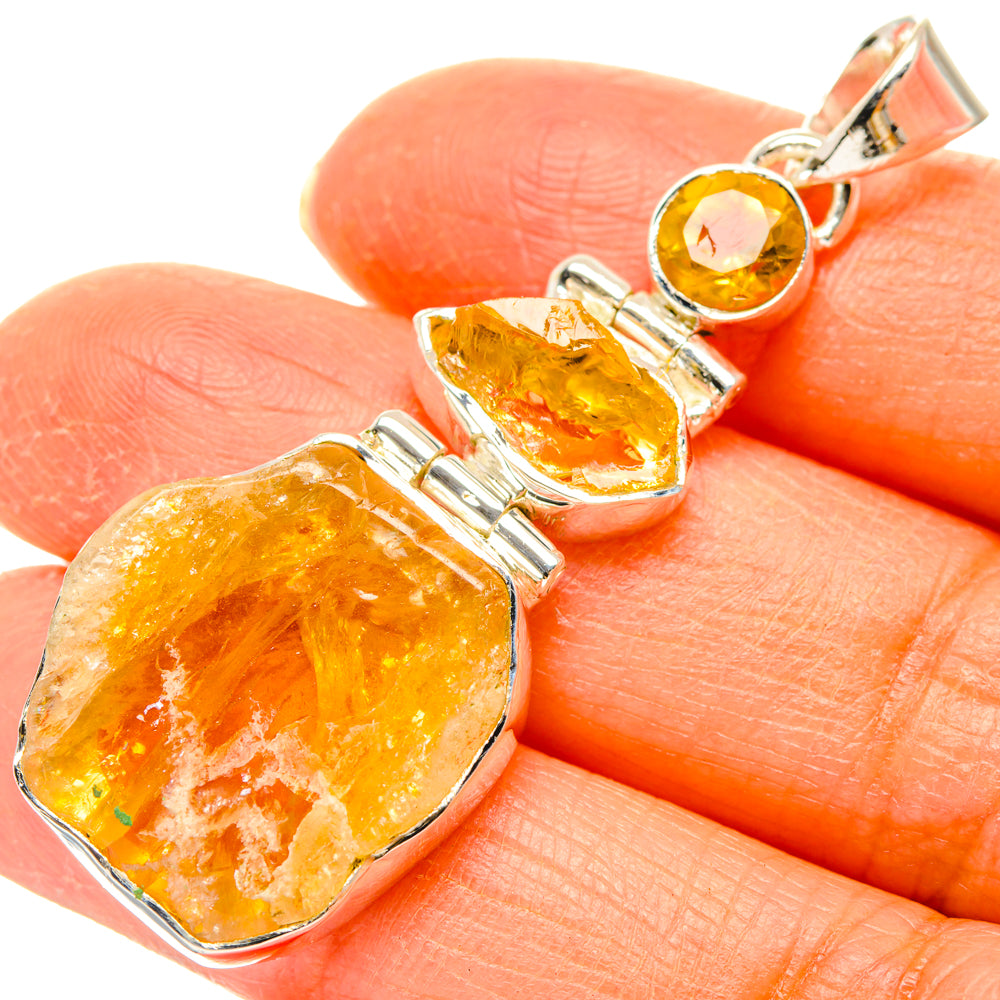 Citrine Pendants handcrafted by Anasilvercos - PD29428