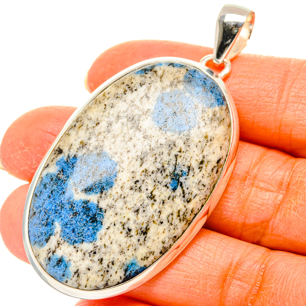 K2 Blue Azurite Pendants handcrafted by Anasilvercos - PD29430