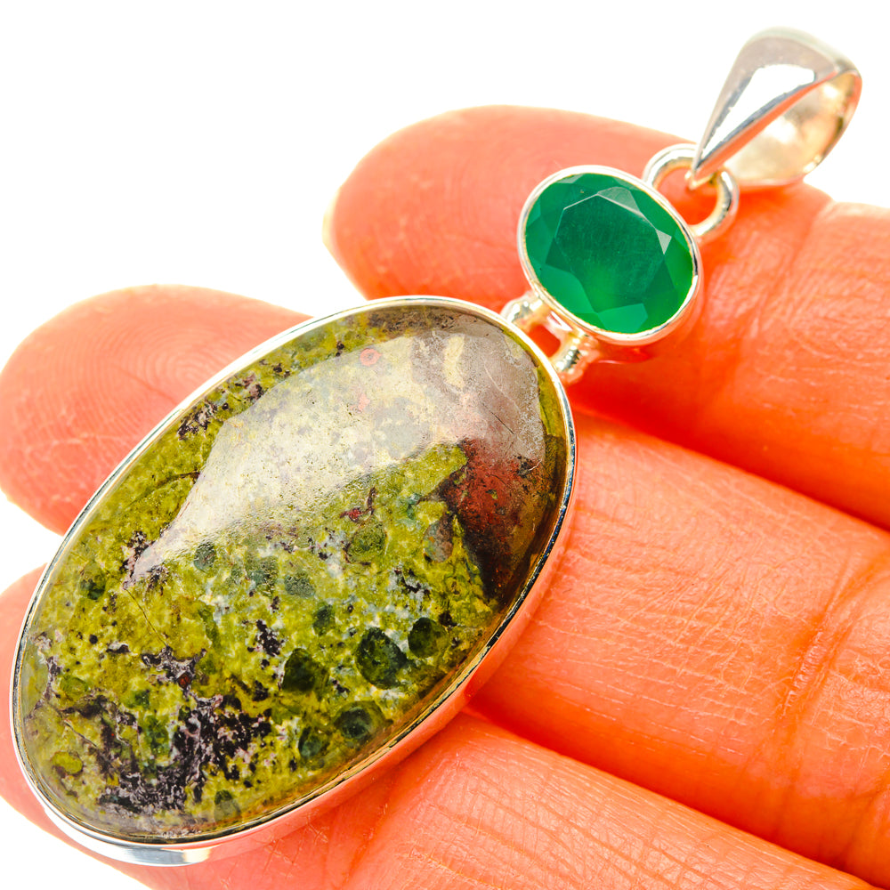 Dragon's Blood Stone Pendants handcrafted by Anasilvercos - PD29436