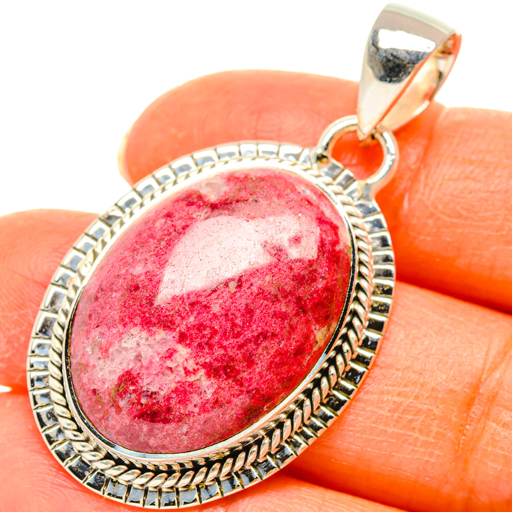 Thulite Pendants handcrafted by Anasilvercos - PD29438