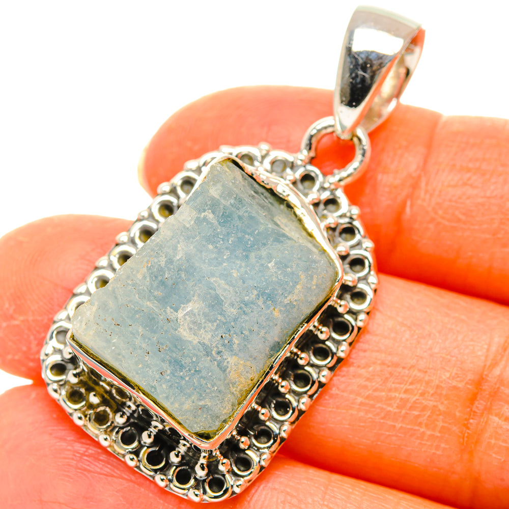 Aquamarine Pendants handcrafted by Anasilvercos - PD29439