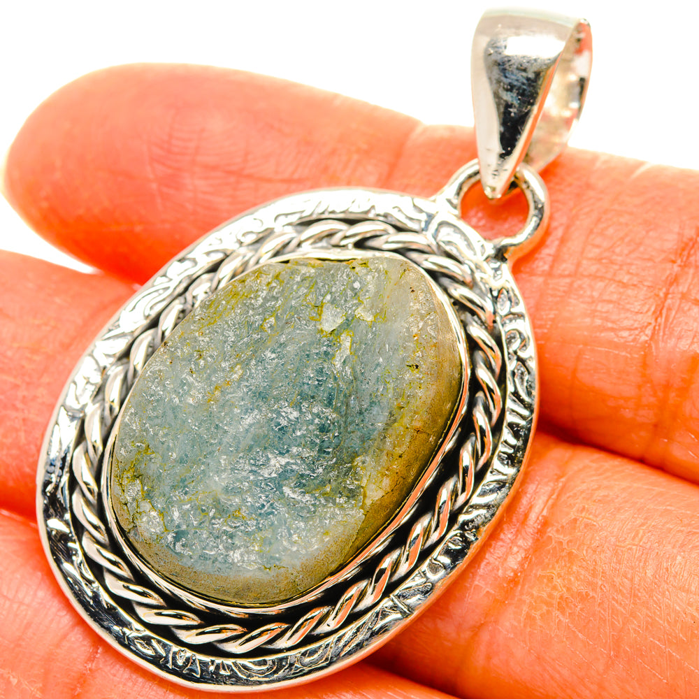 Aquamarine Pendants handcrafted by Anasilvercos - PD29448