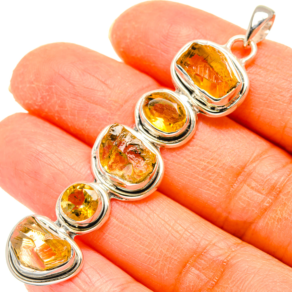 Citrine Pendants handcrafted by Anasilvercos - PD29453