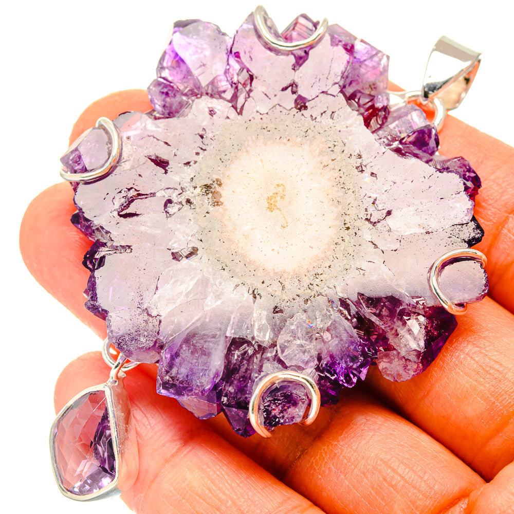 Amethyst Solar Quartz Pendants handcrafted by Anasilvercos - PD29456