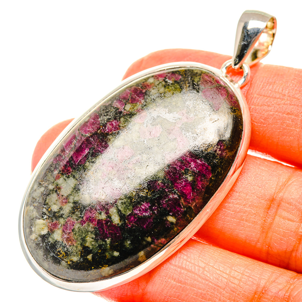 Russian Eudialyte Pendants handcrafted by Anasilvercos - PD29457