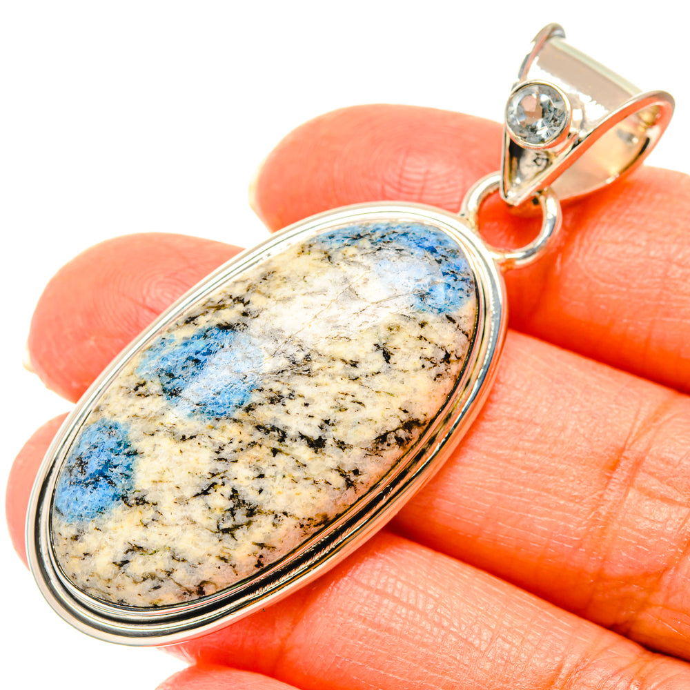 K2 Blue Azurite Pendants handcrafted by Anasilvercos - PD29463