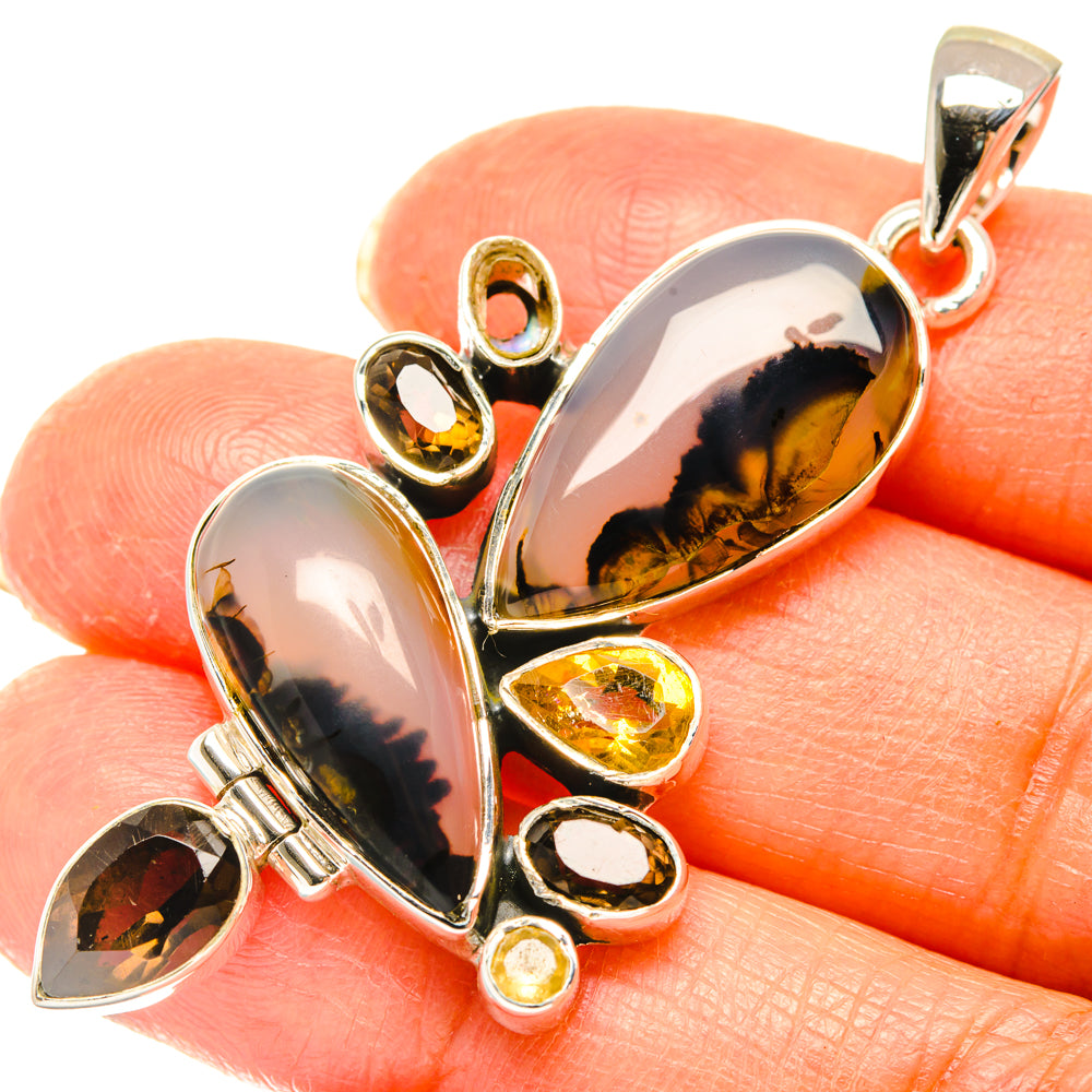 Montana Agate Pendants handcrafted by Anasilvercos - PD29482