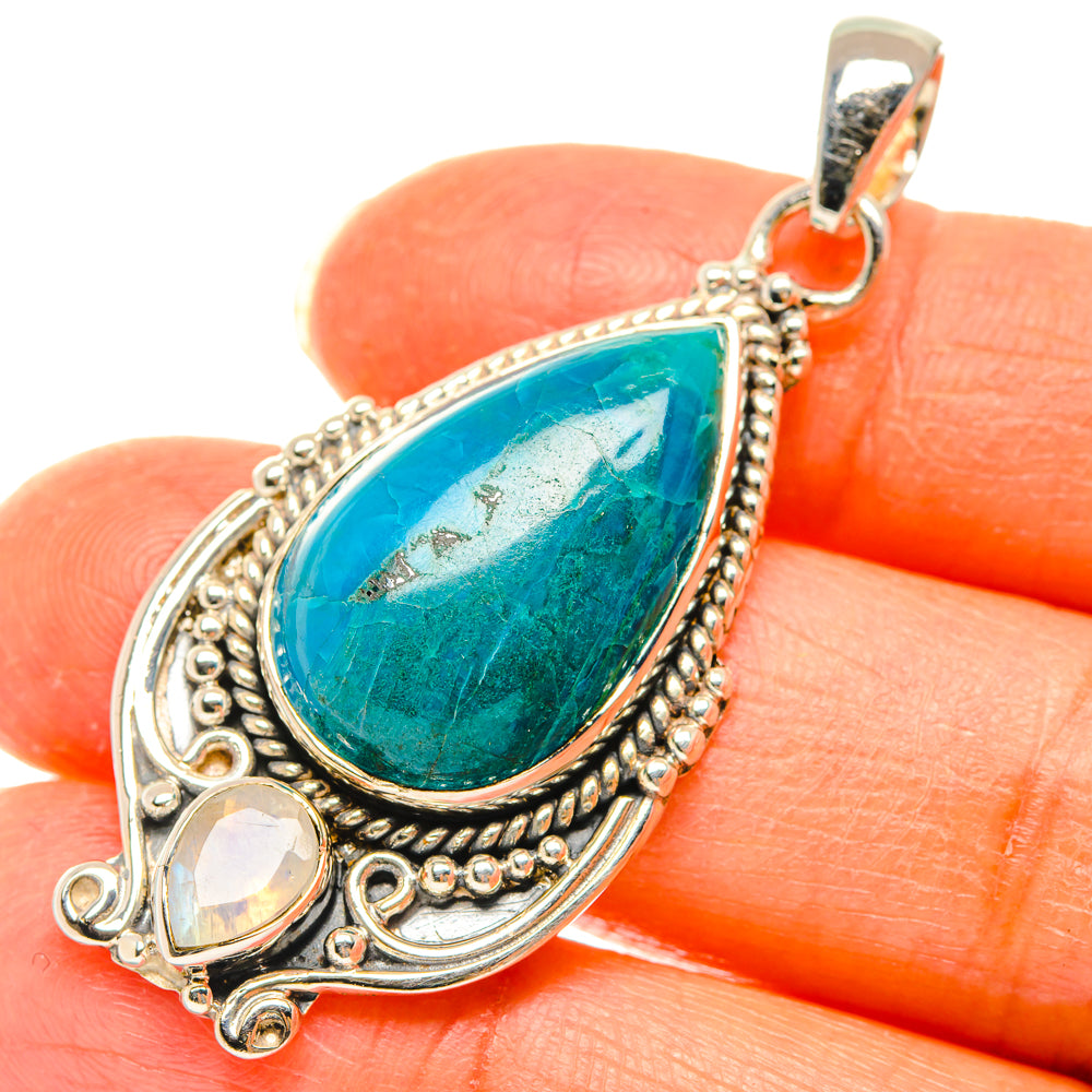 Chrysocolla Pendants handcrafted by Anasilvercos - PD29492