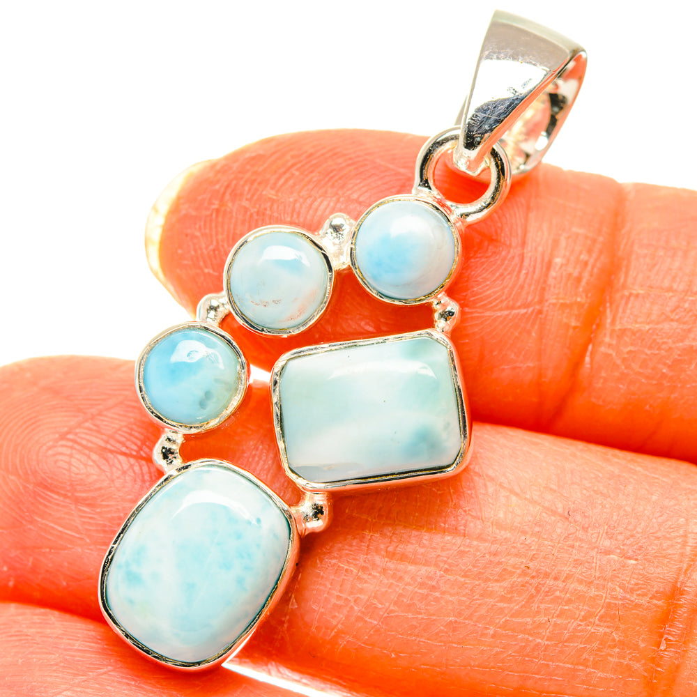 Larimar Pendants handcrafted by Anasilvercos - PD29503