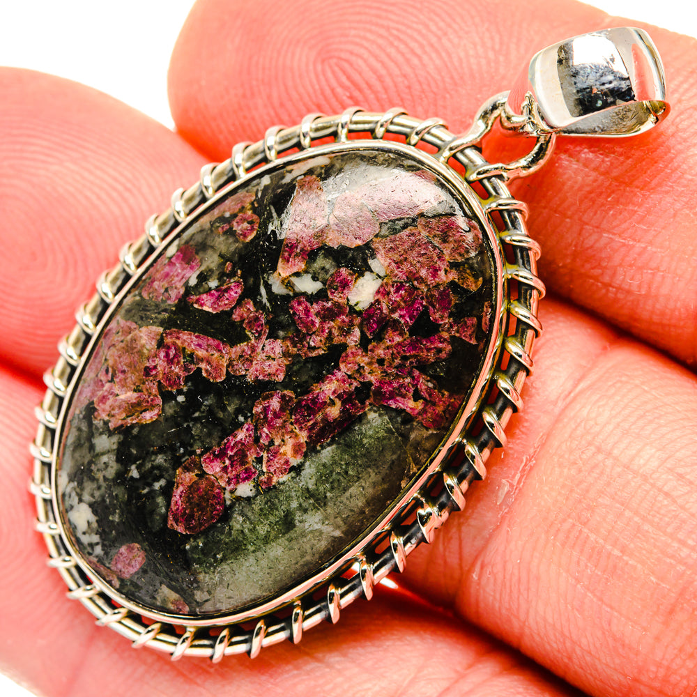 Russian Eudialyte Pendants handcrafted by Anasilvercos - PD29517