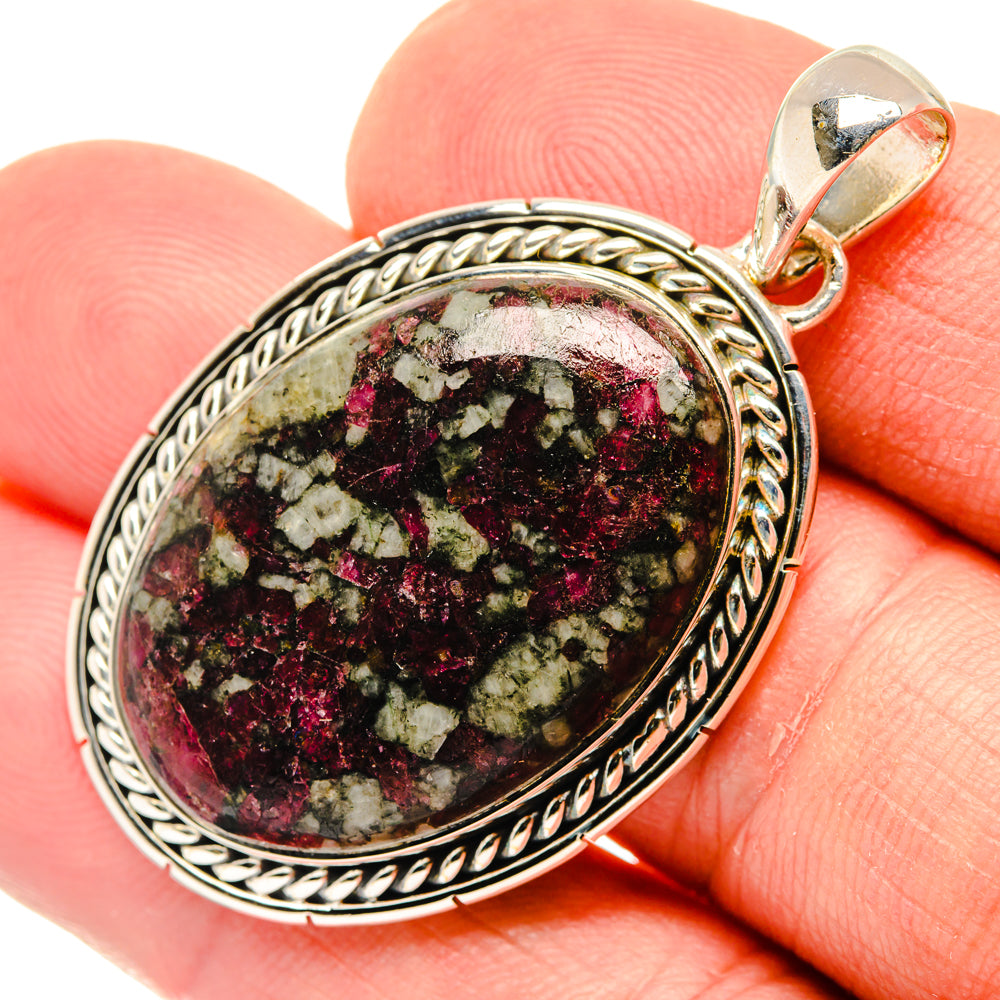 Russian Eudialyte Pendants handcrafted by Anasilvercos - PD29522