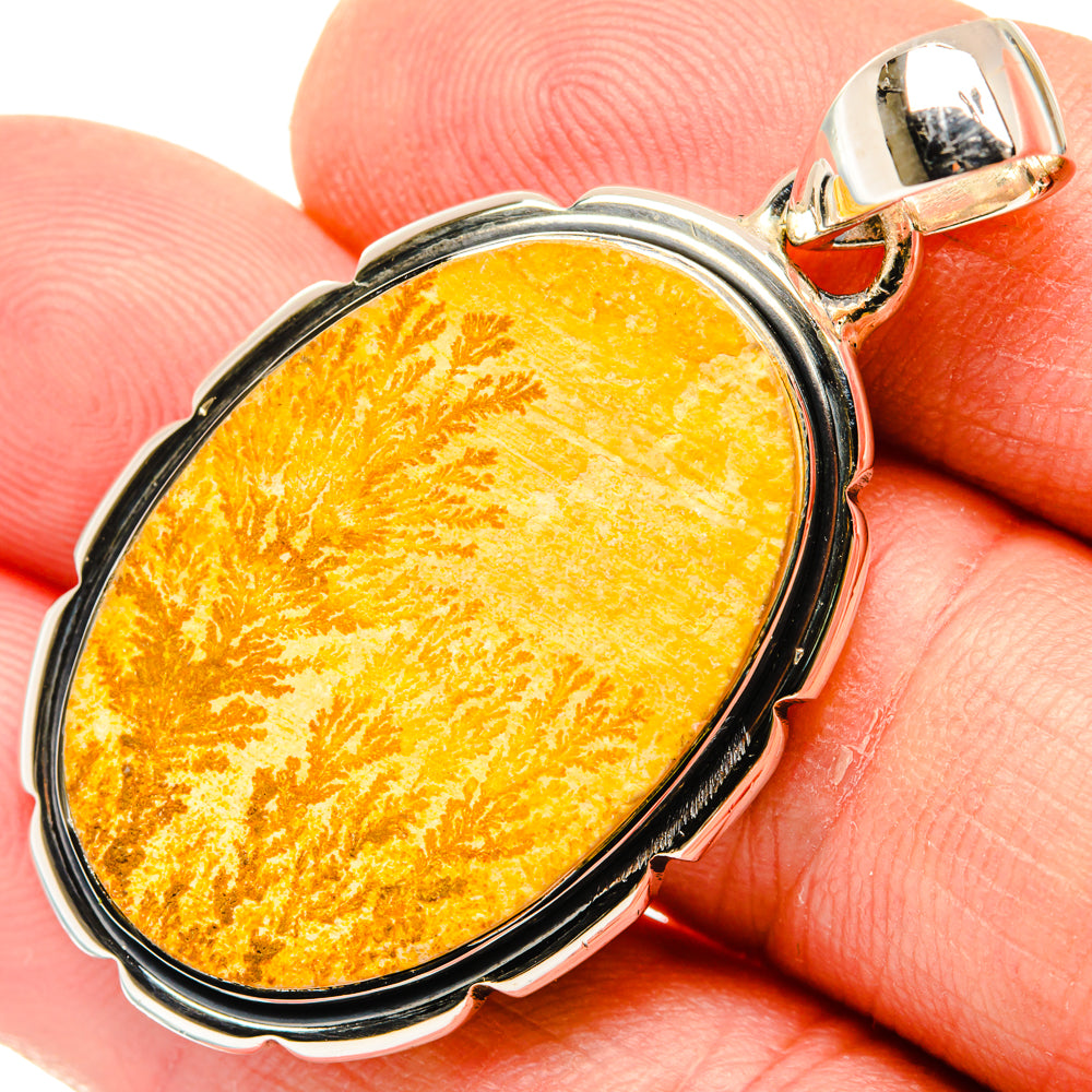 Germany Psilomelane Dendrite Pendants handcrafted by Anasilvercos - PD29542