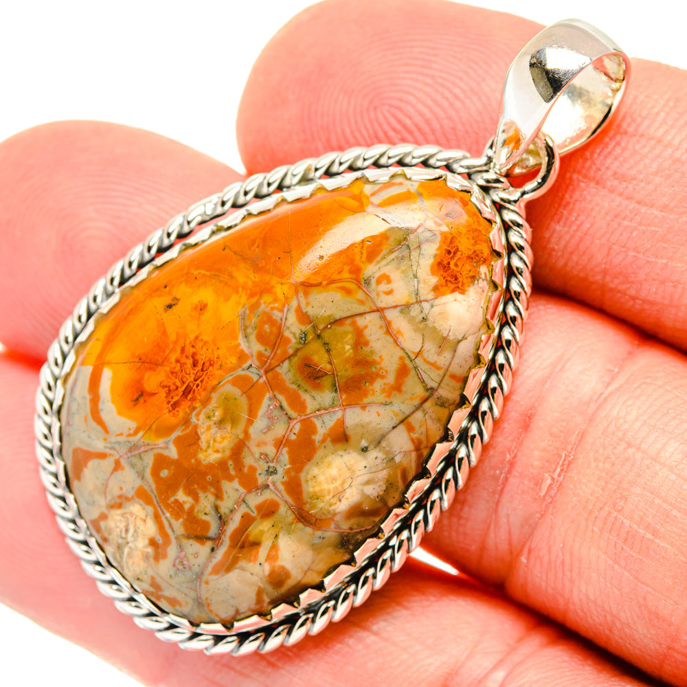 Poppy Jasper Pendants handcrafted by Anasilvercos - PD29548