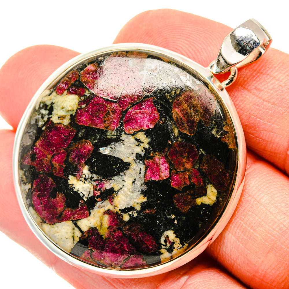 Russian Eudialyte Pendants handcrafted by Anasilvercos - PD29579