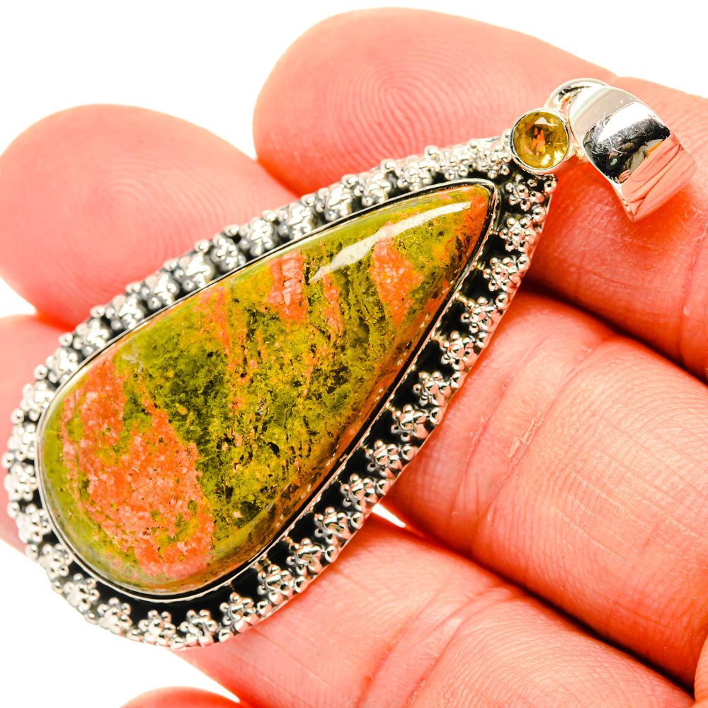 Unakite Pendants handcrafted by Anasilvercos - PD29583