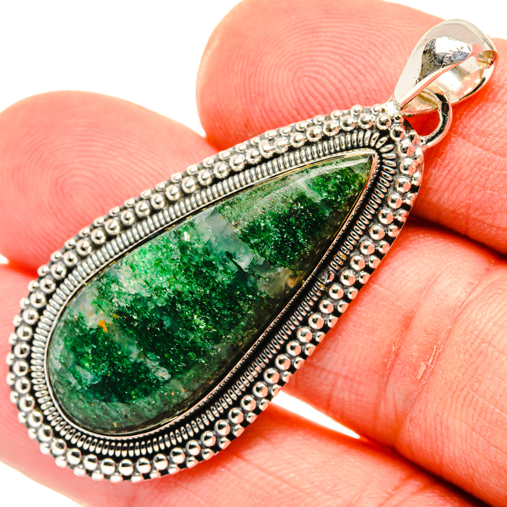 Green Aventurine Pendants handcrafted by Anasilvercos - PD29584