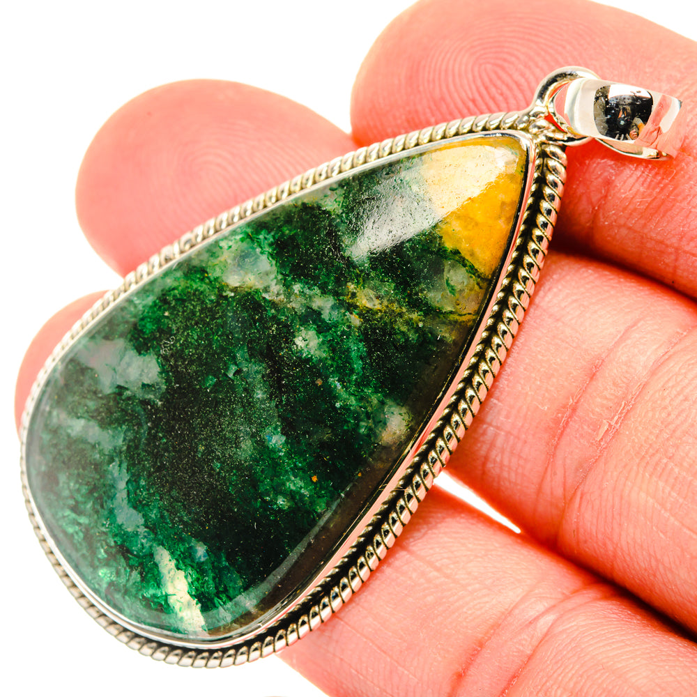 Green Aventurine Pendants handcrafted by Anasilvercos - PD29593